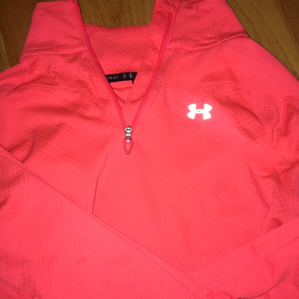 Neon under armour quarter zip.